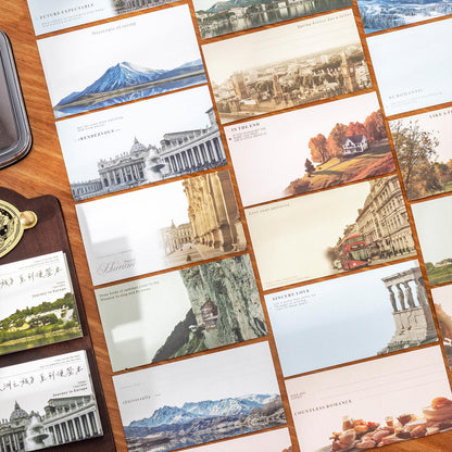 40 Sheets European City Memo Pad | Travel-Themed Notepad | Cute Desk Accessories for Office and Study | Planner Journal Accessories Supplies