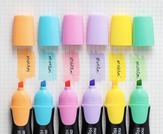 Pastel Rainbow Highlighter Pen｜ Highlighter Marker Pen | Study Supplies