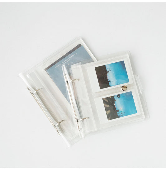 2 Hole Clear Photo Sticker Album Binder | Photocard Pocket File  | Photo Postcard Album | Sticker Organizer | Sticker Organizer