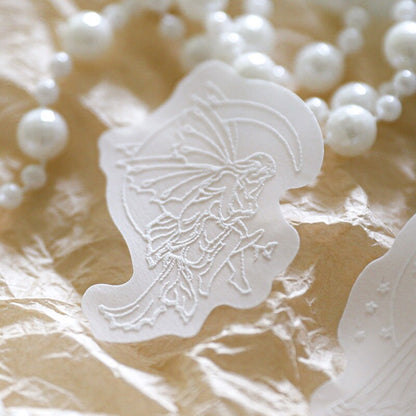 30pcs Pure White Dream Collage Material Paper | Vellum Paper | DIY Junk Journal Scrapbooking Cards Background Decoration Paper Supplies
