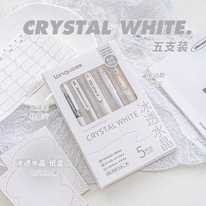 5pcs Simplicity Color Pen Set |  Black Gel Ink Pens |  Planner Pens | Creative Stationery | School Supplies