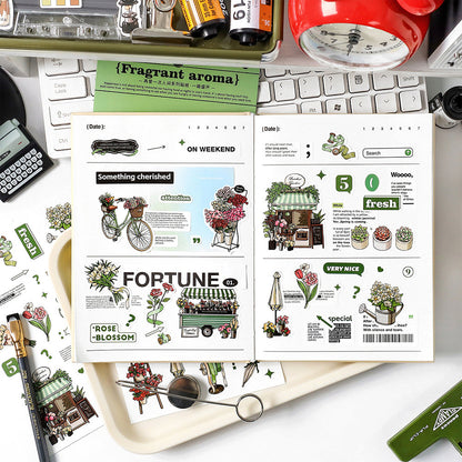 Retro Life Aesthetics Stickers | Coffe Stickers | Planner Sticker Set | Junk Journal | Travel Journals Stickers | Scrapbooking Supplies