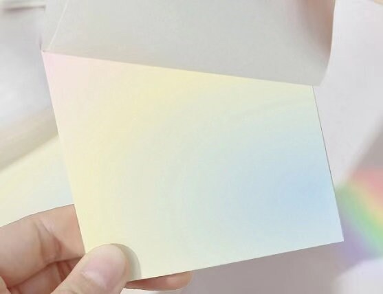 Romantic Illusions Creative Gradient Note Pad | Memo Pad | Colorful Writing Pad | Creative DIY Decor Stationary Student Supplies