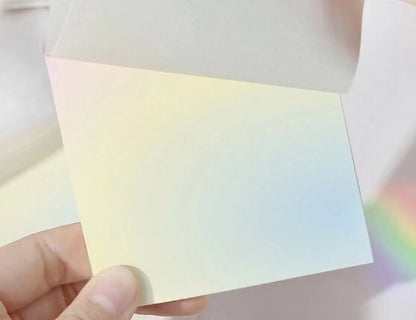 Romantic Illusions Creative Gradient Note Pad | Memo Pad | Colorful Writing Pad | Creative DIY Decor Stationary Student Supplies