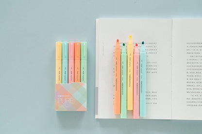 5 Pens Kaco Highlighter Pen Set｜Rainbow Color | Highlighter Marker Pen | Study Supplies