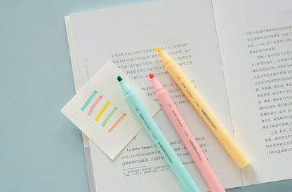5 Pens Kaco Highlighter Pen Set｜Rainbow Color | Highlighter Marker Pen | Study Supplies