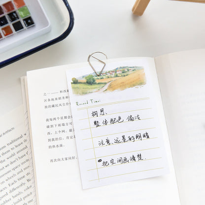 Forest Diary Notepad | Landscape Note Pad | Cute Memo Pad | Planner Memo | Stationery Planner Journal Notebook School Accessory Supplies