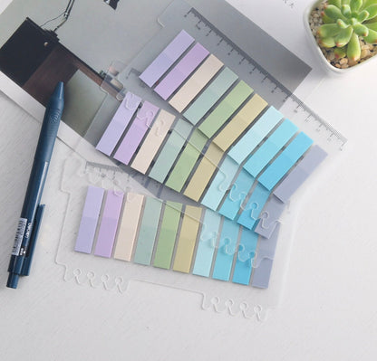 Mild Color Index Sticky Notes | Page Flags | Study Supplies | Planner  | Sticky Note Pad