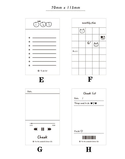 Korean Cute Note Pad